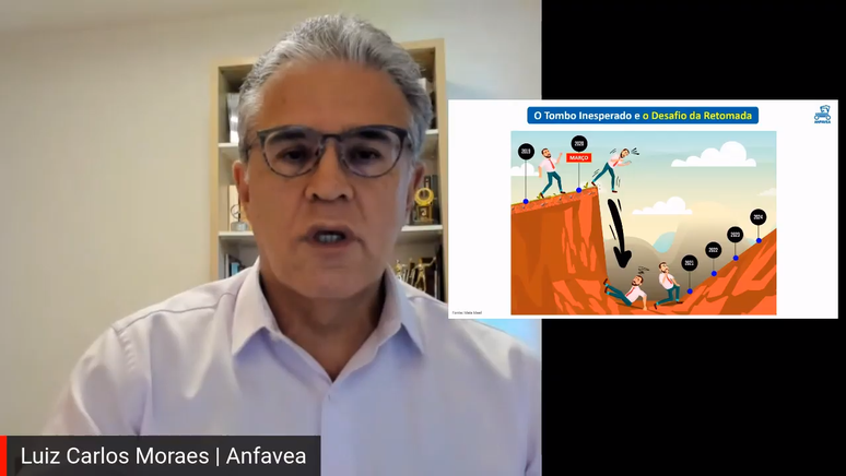 Luiz Carlos Moraes, presidente da Anfavea: indústria caiu no abismo e não sabe como será a subida ao nível normal.