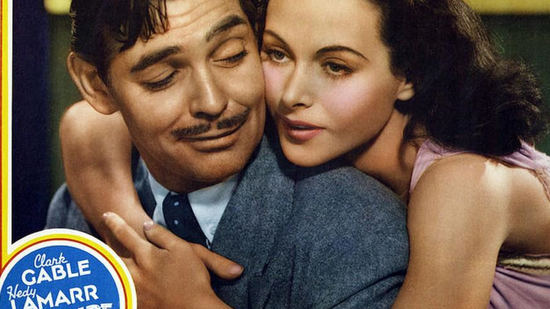 Lamarr com Clark Gable: ela conseguiu um lucrativo contrato com o estudio MGM