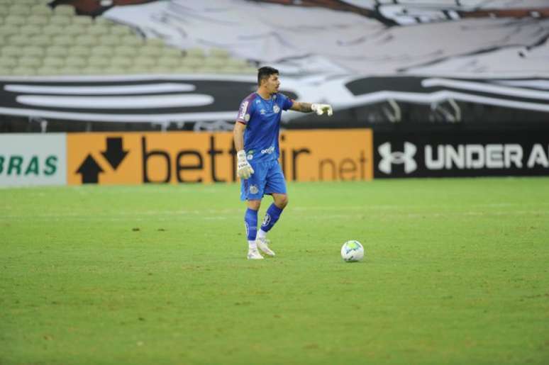 João Paulo foi um dos destaques do Santos na vitória diante do Ceará (Foto:Divulgação/Santos)