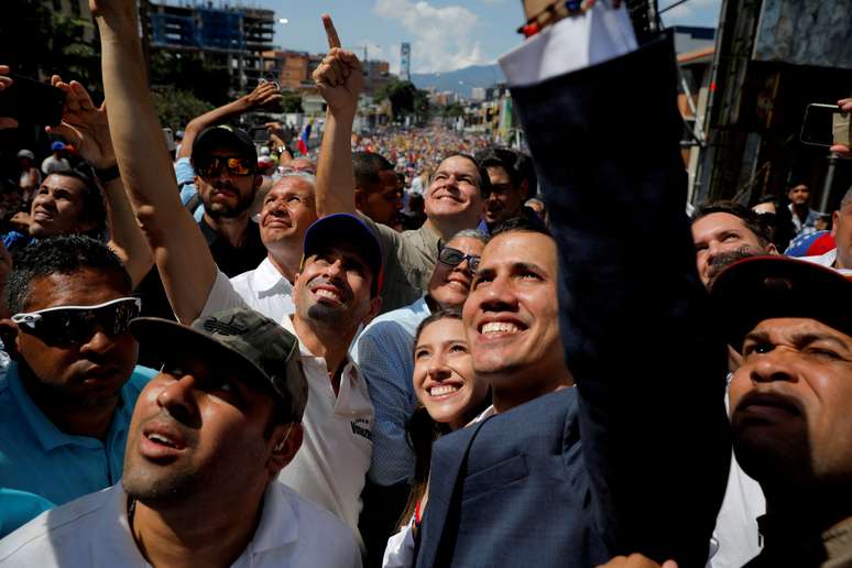 Líder da oposição venezuelana, Juan Guaidó. 2/2/2019. REUTERS/Carlos Barria
