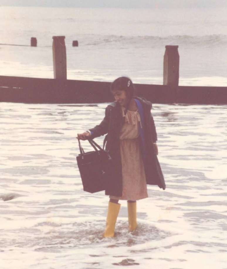 Kuli aos 9 anos: conforme ela ficava mais velha, era mais dif&iacute;cil se comunicar