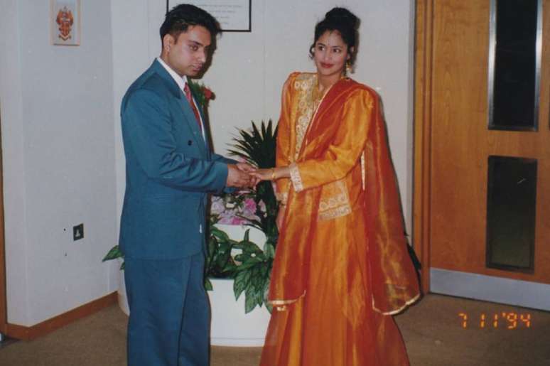 Kuli em seu casamento