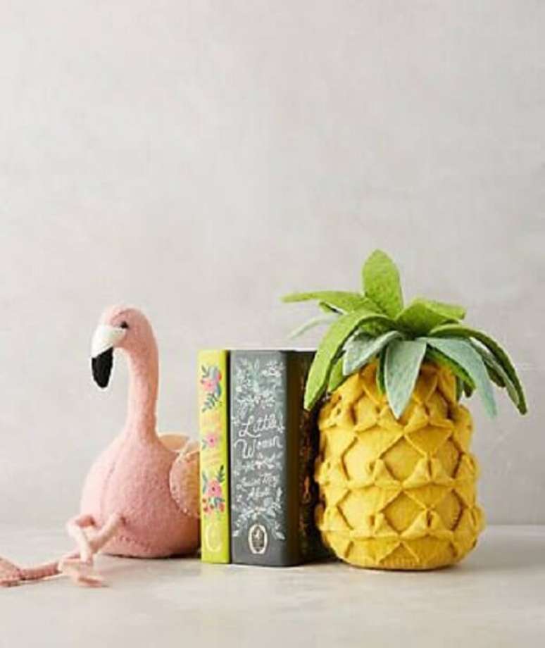 56. Aparador de livros fofos para decorar o ambiente. Fonte: Pinterest