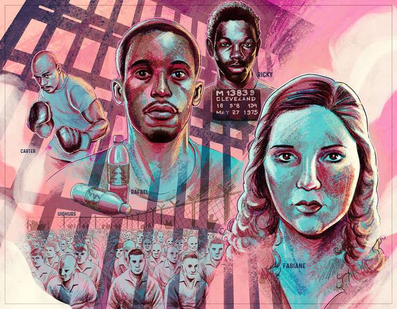 Arte do livro 'Declaração Universal dos Direitos Humanos - Livro Ilustrado' sobre o parágrafo 1 do artigo 11