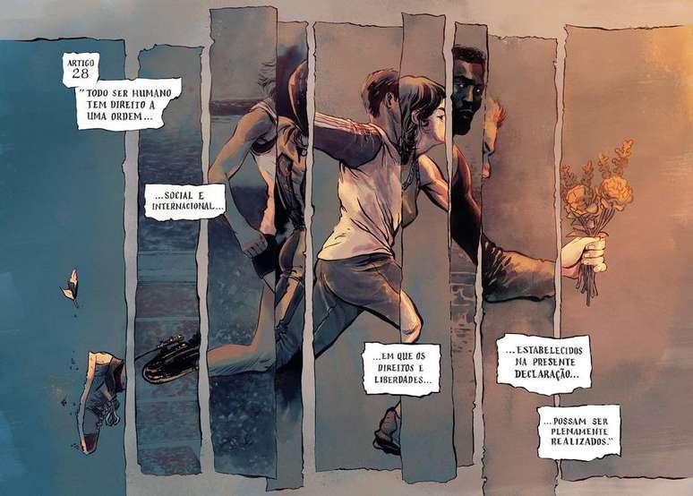 Livro utiliza desenhos para mostrar conteúdo da Declaração Universal dos Direitos Humanos