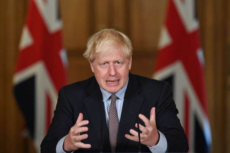 Primeiro-ministro britânico, Boris Johnson, dá entrevista coletiva
09/09/2020
Stefan Rousseau/Pool via REUTERS