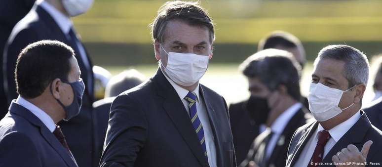 O presidente Jair Bolsonaro: para jornal alemão, seu maior rival está no Youtube