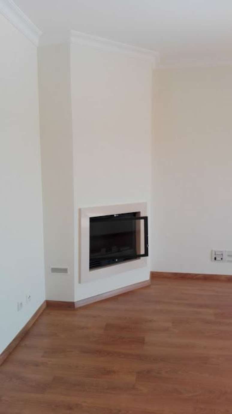 49. Lareira de canto pequena e simples &ndash; Via: Handmade lovept