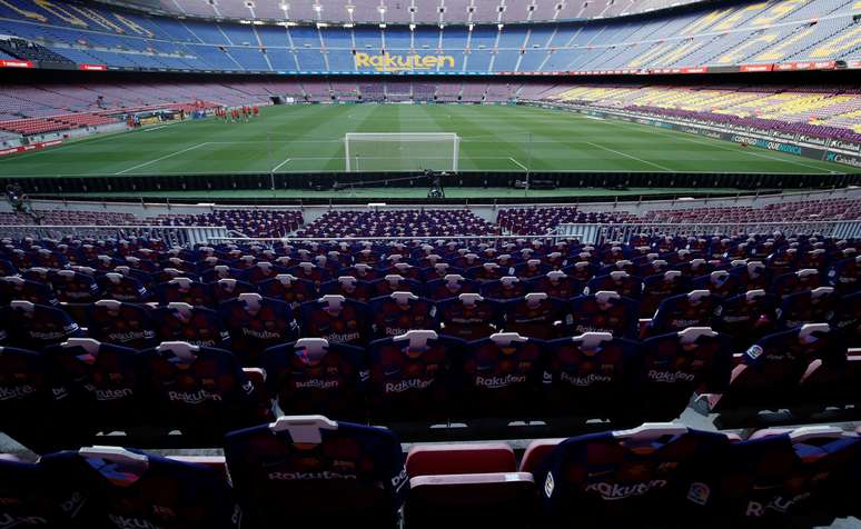 Partida entre Barcelona e Atlético de Madrid
30/06/2020
REUTERS/Albert Gea