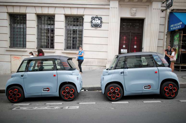Novo carro el&eacute;trico para cidades AMI, da Citro&euml;n, Paris, Fran&ccedil;a, 25/08/2020.  REUTERS/Charles Platiau  