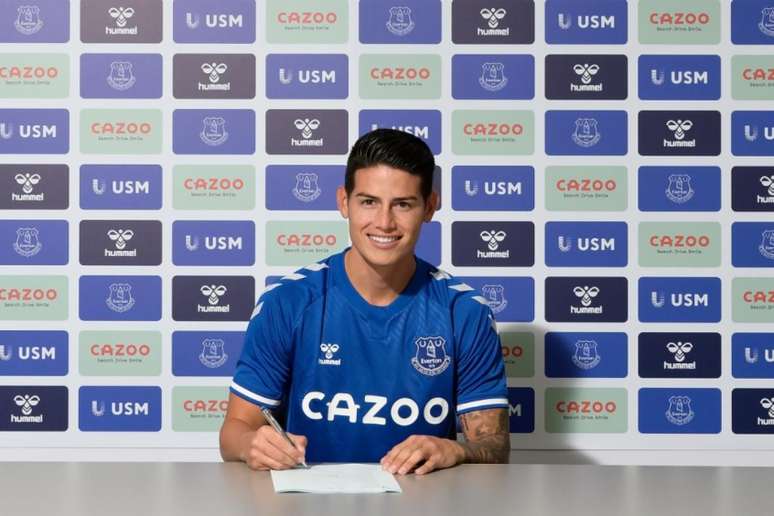 James Rodríguez é a grande contratação do Everton na temporada (Divulgação/Everton)