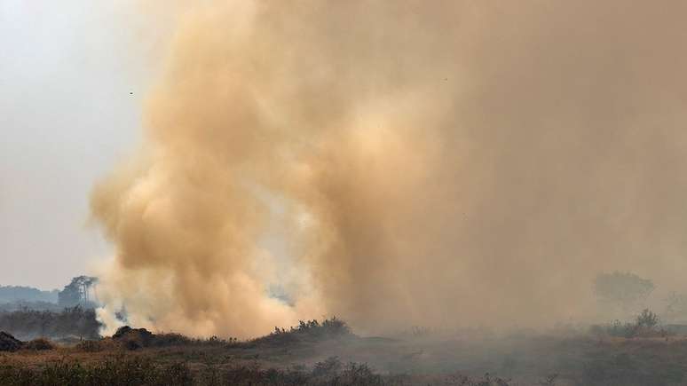 Queimadas de grandes proporções afetam cidades próximas ao Pantanal