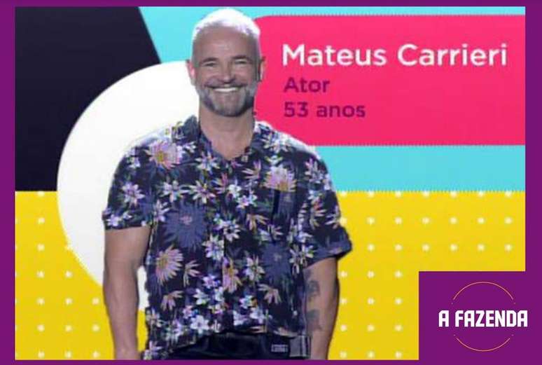 Mateus Carrieri é um dos participantes de 'A Fazenda 12' em 2020.