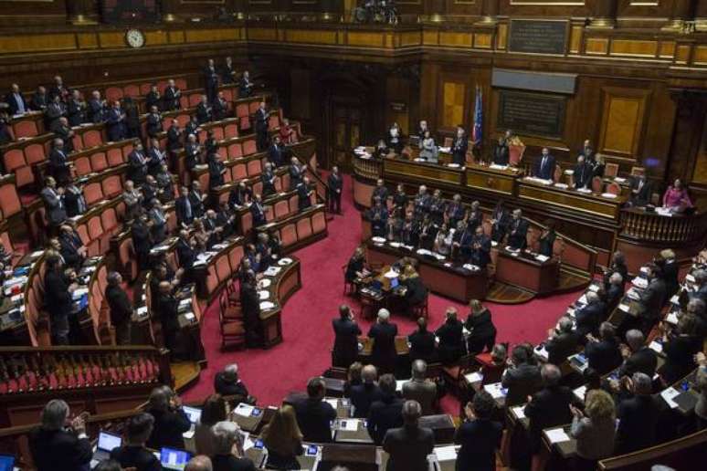 Plenário do Senado da Itália, em Roma