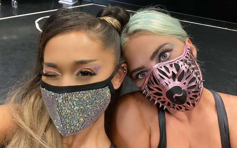 Ariana Grande e Lady Gaga no VMA 2020
