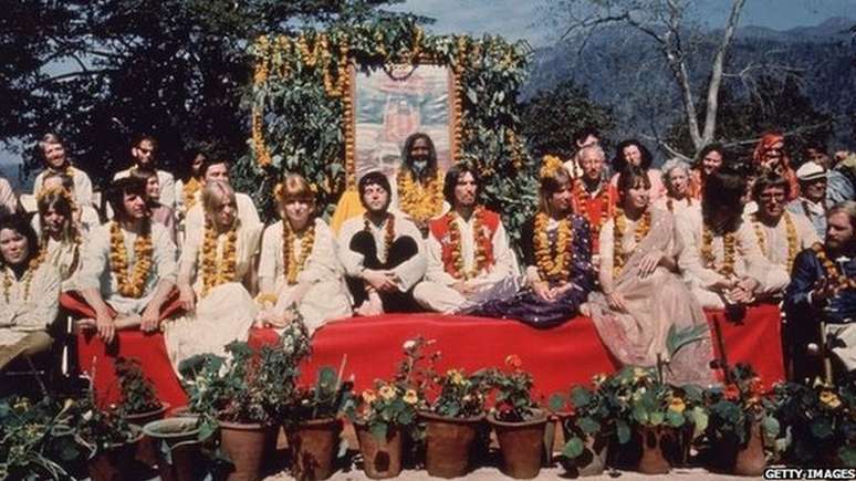 Os Beatles viveram por quase três meses do ashram do guru Maharishi Mahesh Yogi em 68