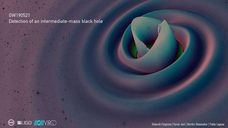 Cientistas descobrem buraco negro com massa 142 vezes maior que o sol graças às ondas gravitacionais