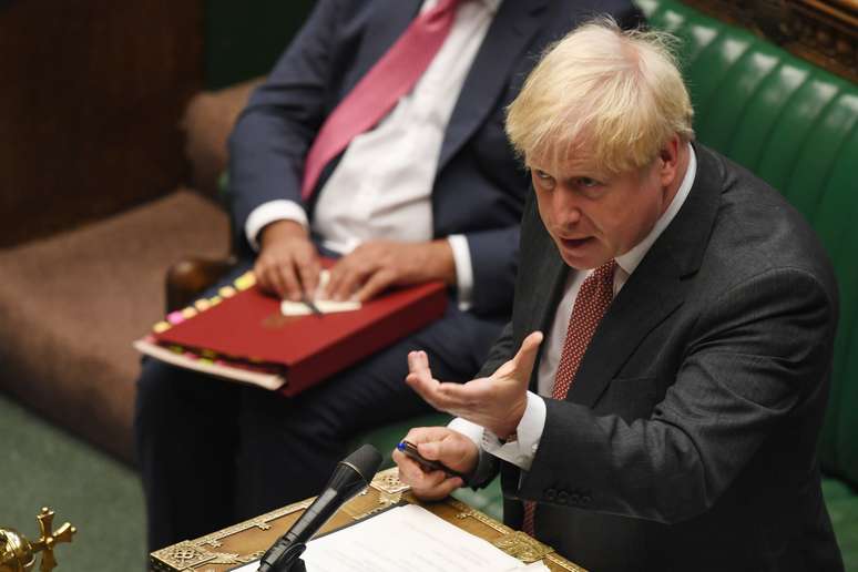 Premiê britânico, Boris Johnson
14/09/2020
Parlamento do Reino Unido/Jessica Taylor/Divulgação via REUTERS