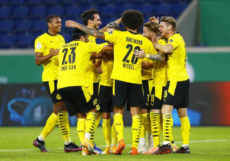 Borussia Dortmund está classificado na Copa da Alemanha (Foto: THILO SCHMUELGEN / POOL / AFP)