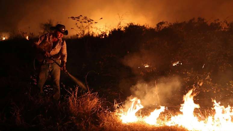 Atualmente as maiores ameaças das onças-pintadas são as queimadas na Amazônia e no Pantanal, principais refúgios da espécie.