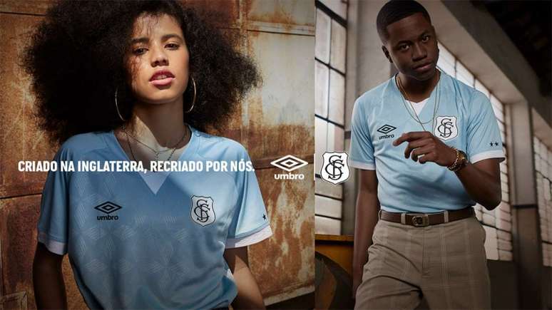 Novo uniforme do Santos tem referência ao passado do clube (Foto: Divulgação;Santos FC)