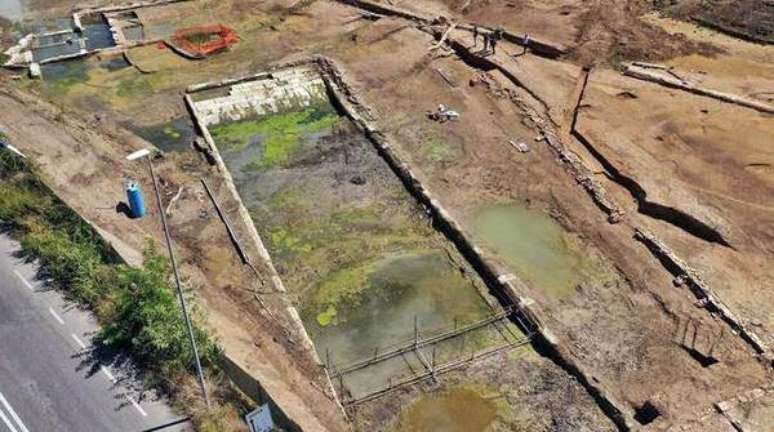 'Piscina' foi encontrada em área próxima a Roma por arqueólogos italianos