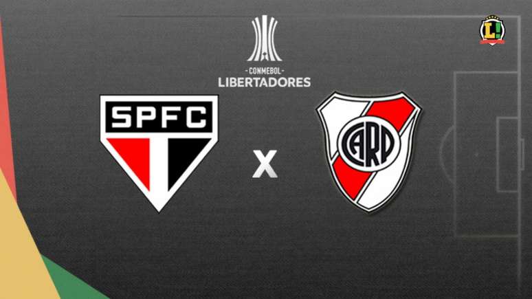 São Paulo e River retomam suas caminhadas na Libertadores nesta quinta (Foto: Arte/Lance!)