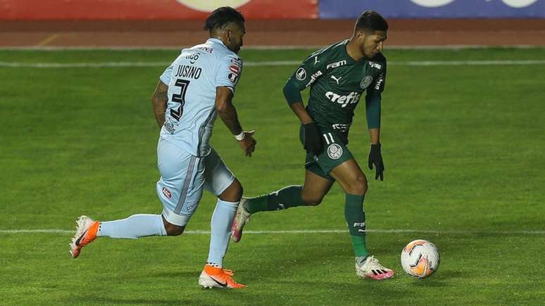 Rony em ação durante vitória do Palmeiras sobre o Bolívar, pela Libertadores (Cesar Greco/Palmeiras)