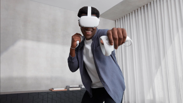 Oculus Quest 2, a segunda versão do dispositivo de realidade virtual do Facebook