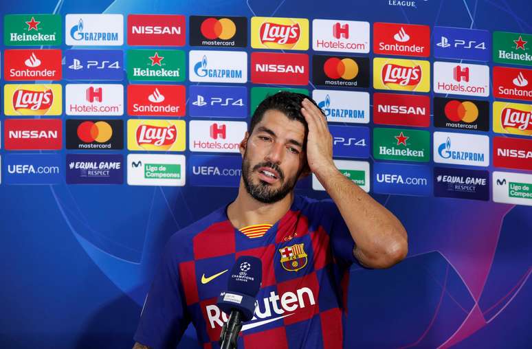 Luis Suárez em Barcelona
08/08/2020 REUTERS/Albert Gea