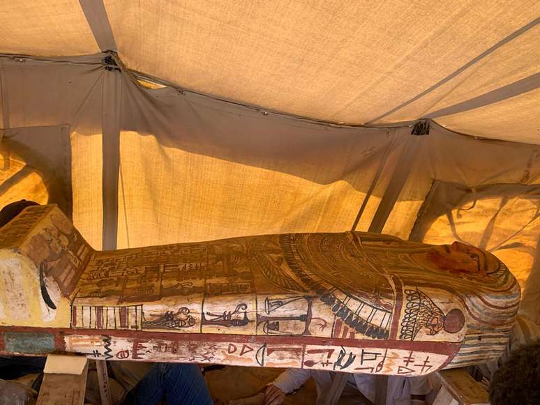 Sarcófago de 2.500 anos descoberto no Egito
19/09/2020 Ministério de Antiguidades do Egito/Divulgação via REUTERS 