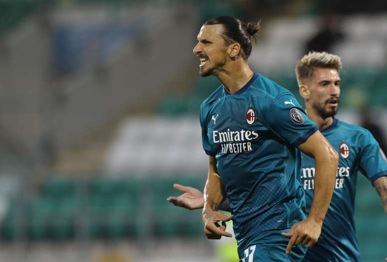 Jogador sueco Zlatan Ibrahimovic, do Milan. 17/9/2020  REUTERS/Lorraine O'Sullivan