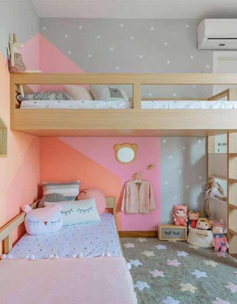 3. Decoração para quarto infantil planejado com beliche – Foto: Jeito de Casa