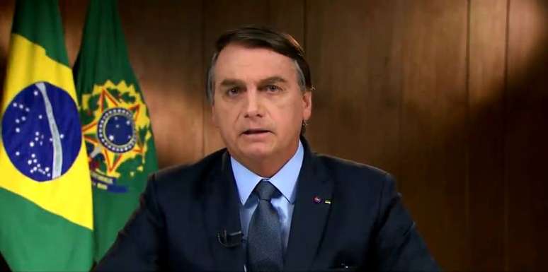 Presidente Jair Bolsonaro em discurso gravado para a abertura da 75ª Assembleia Geral das Nações Unidas.