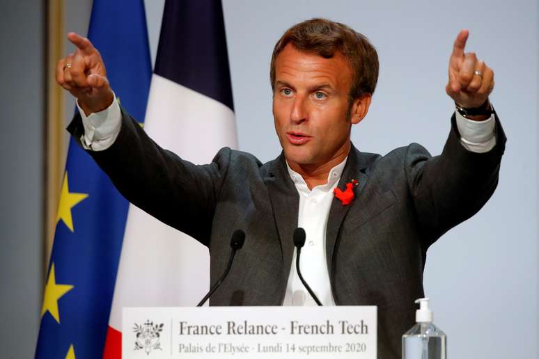 Presidente da França, Emmanuel Macron, em Paris
14/09/2020 REUTERS/Charles Platiau/Pool