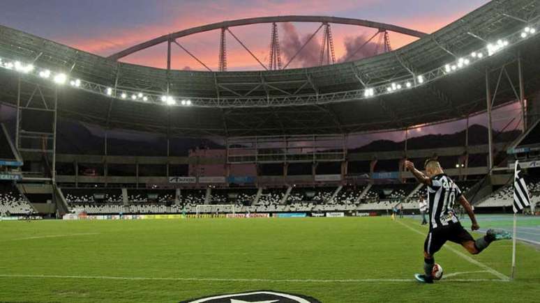 Desde o retorno do futebol, em julho, o público não esteve presente nos estádios (Foto: Vitor Silva/SSPress/Botafogo)