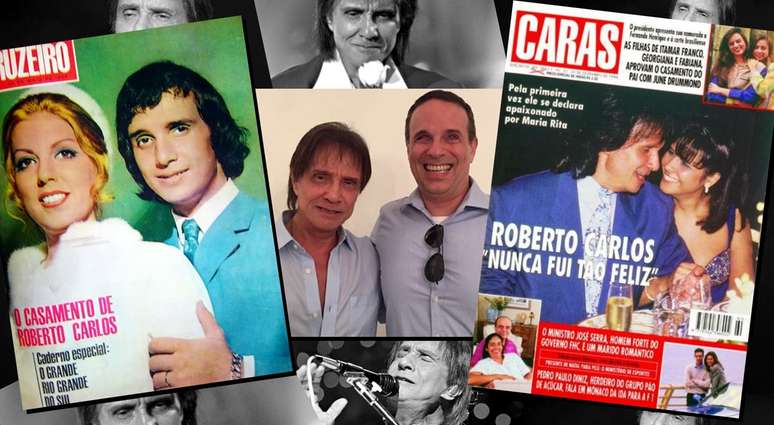 Roberto Carlos com Nice, o filho Dudu e Maria Rita: uma vida de muitas alegrias e também momentos de extrema tristeza