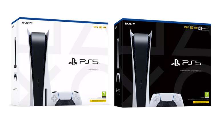 As caixas dos novos PlayStation 5