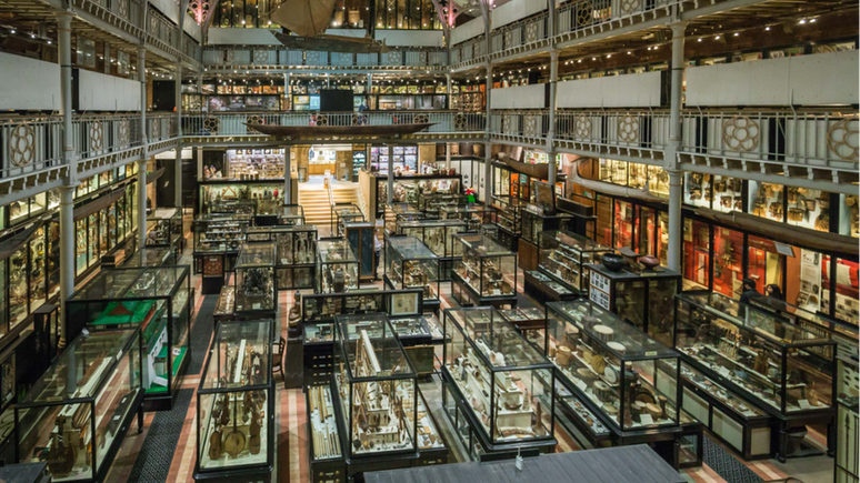 O museu Pitt Rivers tem uma coleção de cerca de 500 mil itens