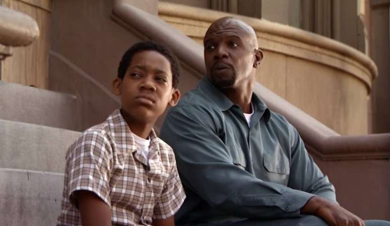 Tyler James Williams (Chris) e Terry Crews (Julius) no 1º episódio de 'Todo Mundo Odeia o Chris', exibido em 2005