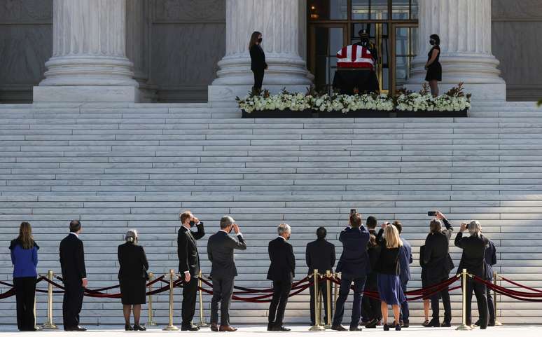 Cerimônia de despedida da juíza Ruth Bader, da Suprema Corte dos EUA, em Washington
 23/9/2020 REUTERS/Jonathan Ernst