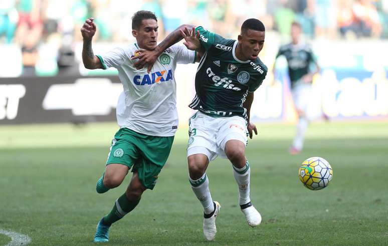 Gabriel Jesus em seu último jogo pelo Palmeiras, no Brasileiro de 2016 (Foto: Divulgação/Cesar Greco)