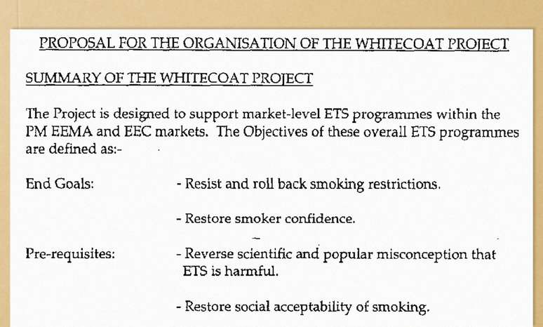Assim como no debate climático décadas depois, o projeto (chamado "Whitecoat", ou jalecos brancos) colocou cientistas para debater com cientistas