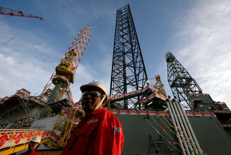 Plataforma da Seadrill. REUTERS/Luis Enrique Ascui/File Photo