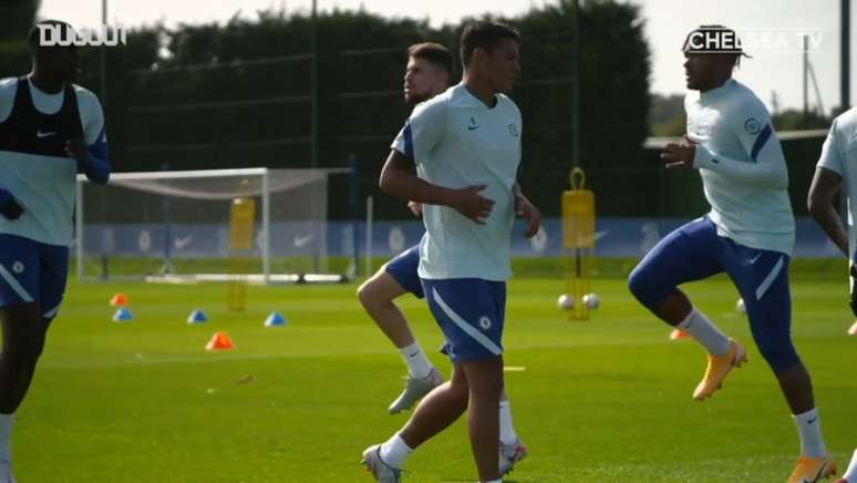 Thiago Silva vem se destacando nos treinos, de acordo com técnico Frank Lampard (Reprodução / Dugout)