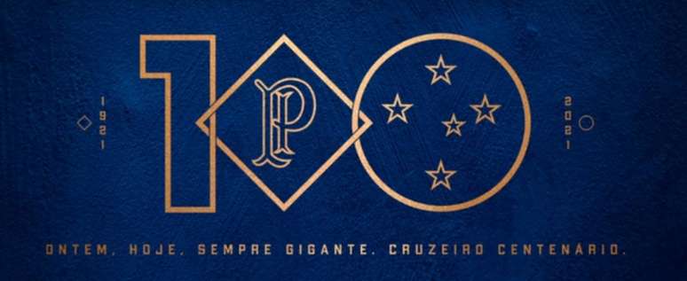 A marca dos 100 anos do Cruzeiro representa o passado e o presente do clube celeste-(Reprodução/Cruzeiro)