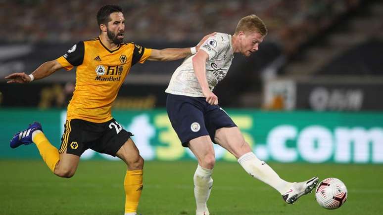 Manchester City teve boa estreia no Campeonato Inglês contra o Wolverhampton (AFP)