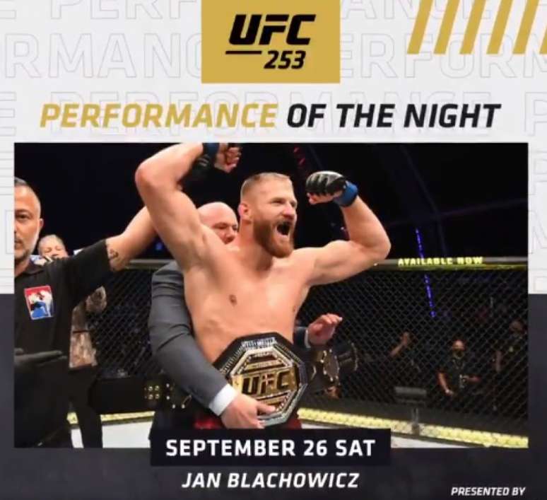 Polonês Blachowicz é o mais o novo campeão dos meio-pesados do UFC (Foto: Divulgação/UFC)