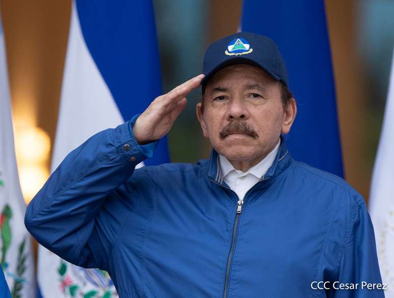 Presidente da Nicarágua, Daniel Ortega. 15/9/2020. Nicaragua's Presidency/Cesar Perez/Handout via REUTERS 