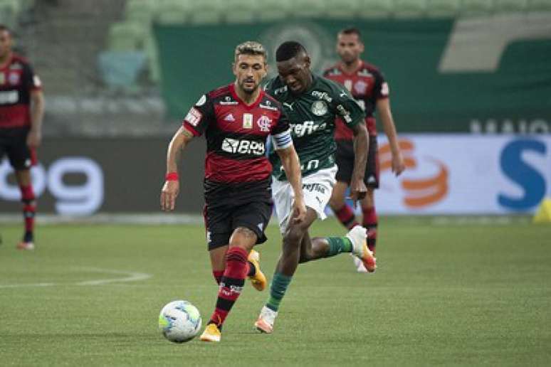 Arrascaeta fez grande partida contra o Palmeiras (Foto: Alexandre Vidal / Flamengo)